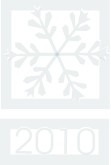 2010 Winter Snowflake Menu Accent