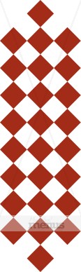 Vertical Red Checker Side