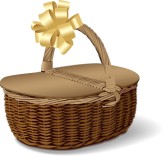Woven Basket Clipart