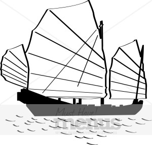 Chinese Boat Clipart