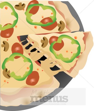 Deep Dish Pizza Clipart