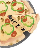 Deep Dish Pizza Clipart