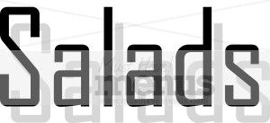 Salads Serif Drop Shadow