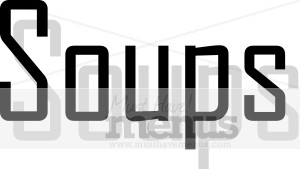 Soups   Black with Gray Shadow