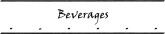 Beverages Headings with Bars and Dots