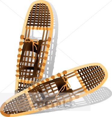 Snow Shoes Clipart