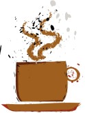 Coffee Spill Clipart