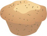 Poppyseed Muffin Clipart