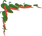 Red and Green Chilis Corner