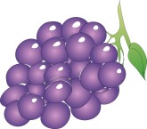 Organic Grapes Clipart