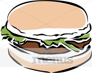 Veggie Burger Clipart