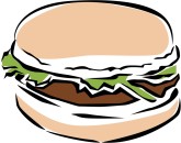 Veggie Burger Clipart