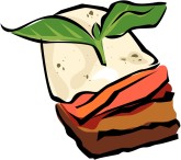 Bruschetta Clipart