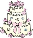 Spring Wedding Cake Clipart