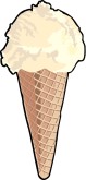 Vanilla Cone Clipart