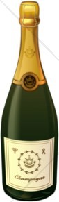 Bottle of Champagne Clipart