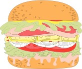 Juicy Burger Clipart