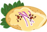 Plate of Appetizers Clipart
