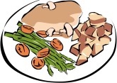 Healthy Dinner Clipart