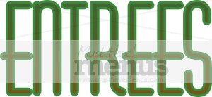 Green Gradient Entrees