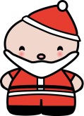 Santa Kids Menu Clipart