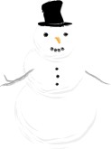 Frosty Snowman Clipart