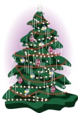 Xmas Tree Graphic for Menu