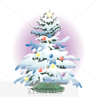 Frosted Tree Clipart