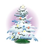 Frosted Tree Clipart