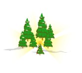 Christmas Forest Clipart