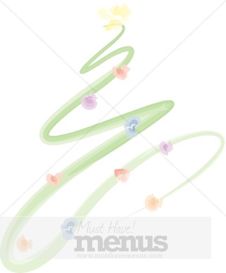 Christmas Menu Clipart