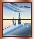 Winter Landscape Clipart
