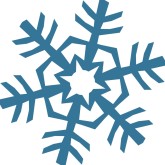 Blue Snowflake Clipart