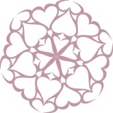 Valentine's Snowflake Menu Graphic