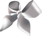 Silver Bow Clipart