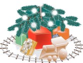 Christmas Toy Train Clipart