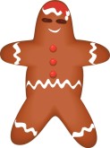Christmas Gingerbread Cookie Clipart