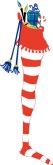 Striped Stocking Clipart