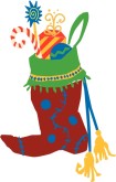 Candy Stocking Clipart