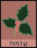 Holly Menu Clipart