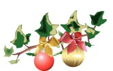Christmas Menu Accent Clip Art