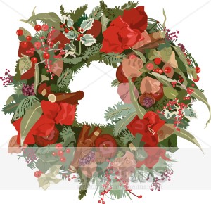 Christmas Wreath Clip Art