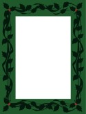 Green Ivy and Vines Menu Frame