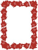 Poinsettia Blank Menu