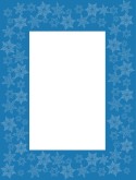 Snowflake Overlay on Blue Frame