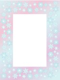 Snowflake Overlay with Pink and Blue Gradient
