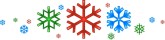 Colorful Snowflake Menu Divider