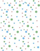 Colorful Snowflake Background