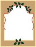 Holly With Red Ribbon