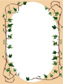 Ivy Vines with Oval Menu Frame